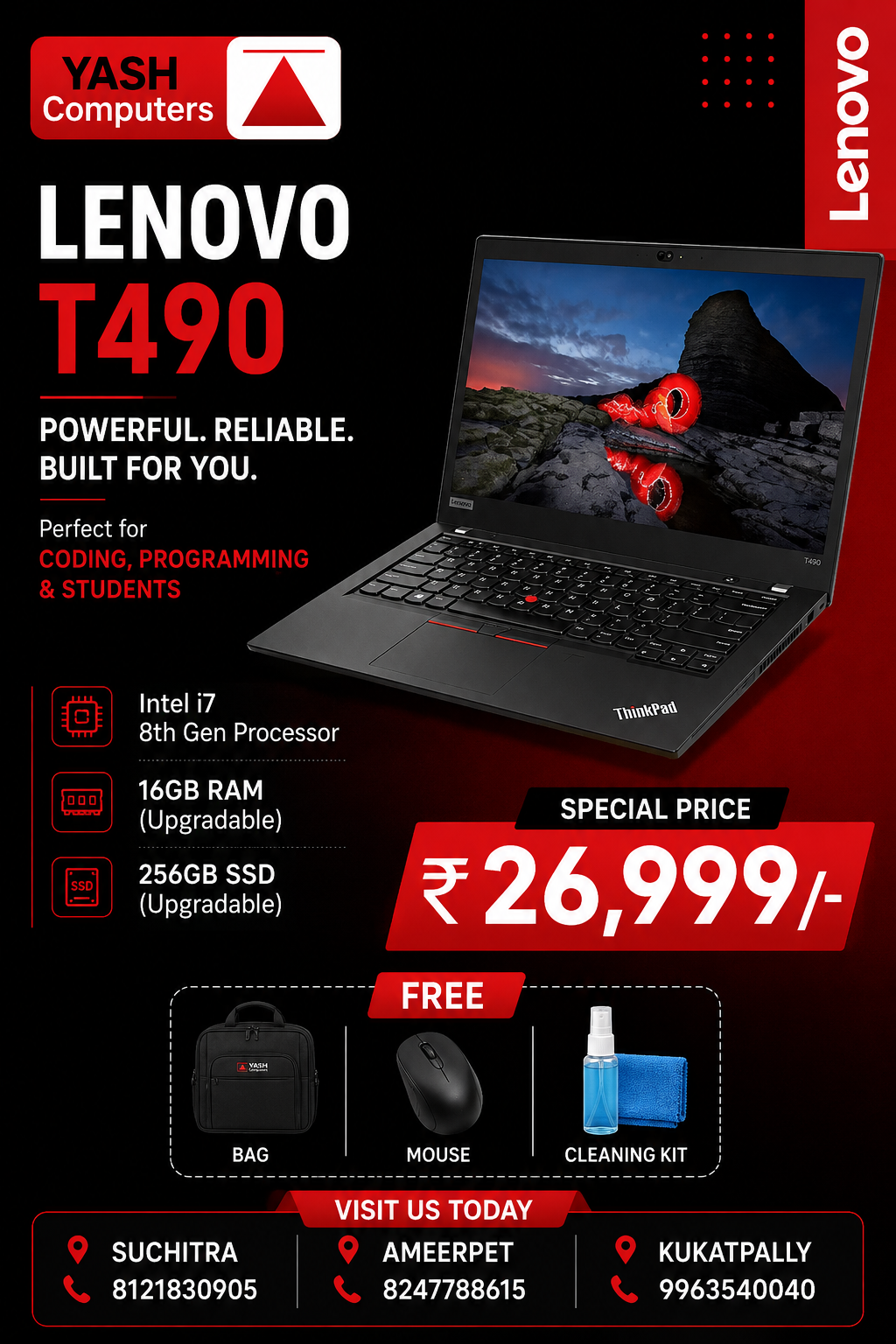 Lenovo ThinkPad T490 (i7 8th Gen)
